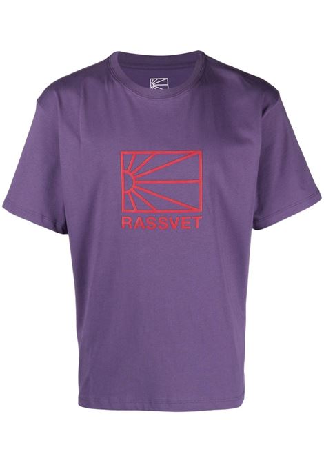 T-shirt con stampa in viola - uomo RASSVET | PACC13T0012