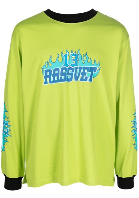 T-shirt Rassvet in verde - uomo RASSVET | PACC13T0133