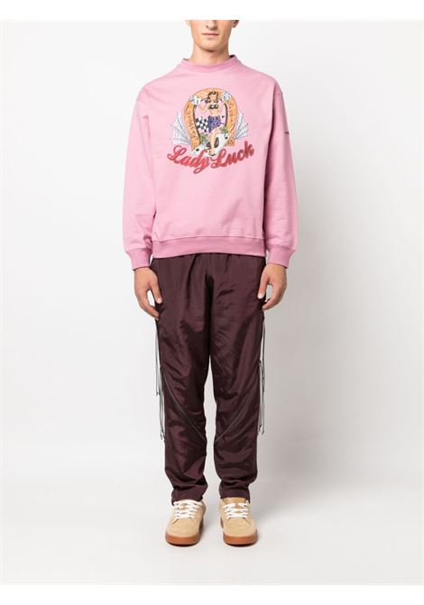 Pink graphic-print sweatshirt - men RASSVET | PACC13T0233