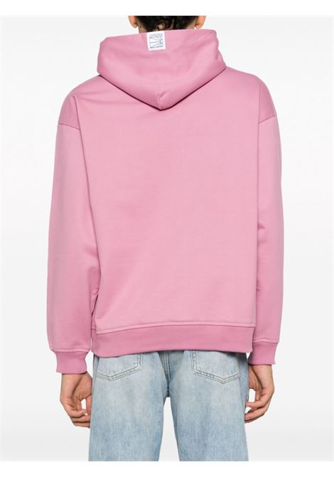 Pink flocked-logo sweatshirt - men RASSVET | PACC13T0253