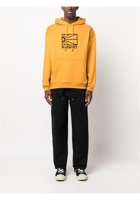 Yellow logo-embossed sweatshirt - men RASSVET | PACC13T0254