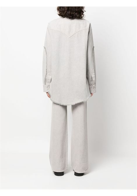 Giacca-camicia denim oversize in grigio - donna RE/DONE | 18406WOVSHJTGRYSH