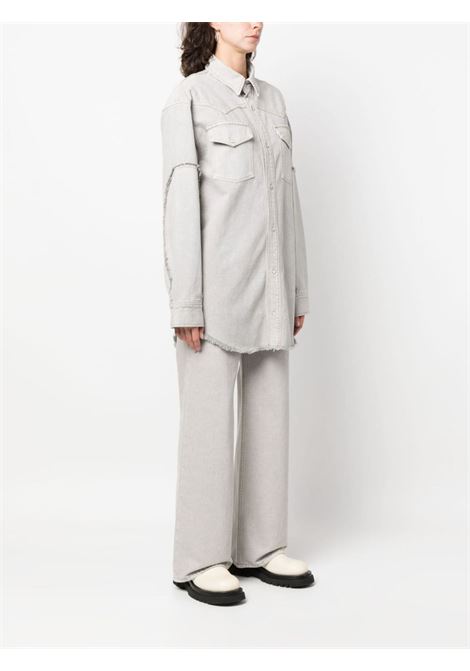 Giacca-camicia denim oversize in grigio - donna RE/DONE | 18406WOVSHJTGRYSH