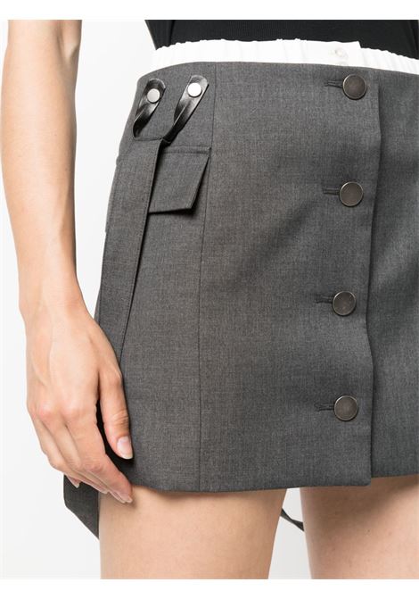 Minigonna con bottoni in grigio - donna REMAIN | 500361514180201