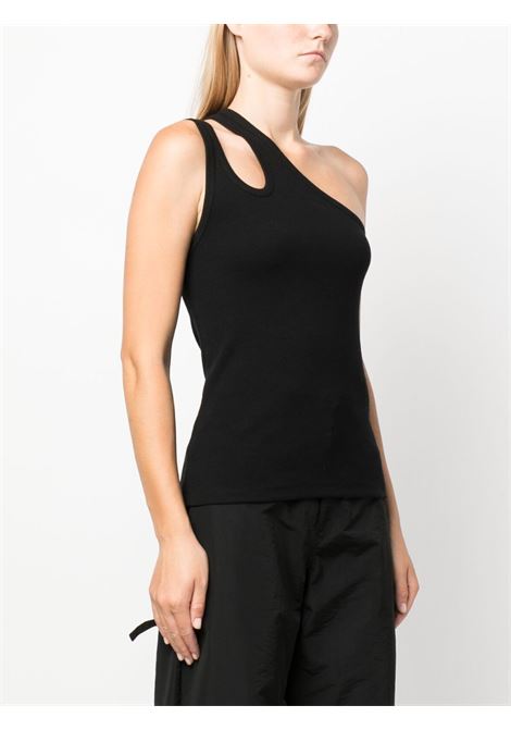 Black one-shoulder top - women REMAIN | 500524100194004