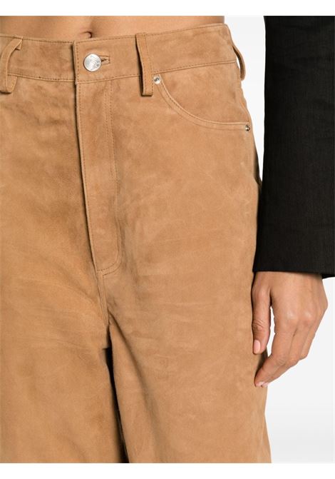 Pantaloni ampi con cuciture in marrone - uomo REMAIN | 5007522525171327