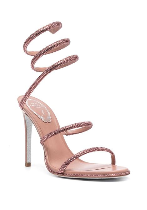 Sandali con cristalli 115mm in rosa - donna RENE CAOVILLA | C10416R001V903