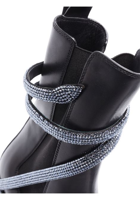 Black Cleo crystal-embellished boots - women  RENE CAOVILLA | C110590001V213