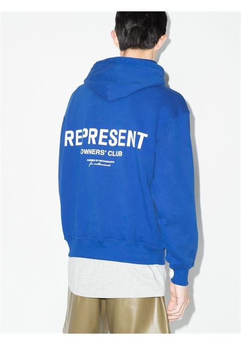 Blue logo-print sweatshirt - men REPRESENT | M04153109