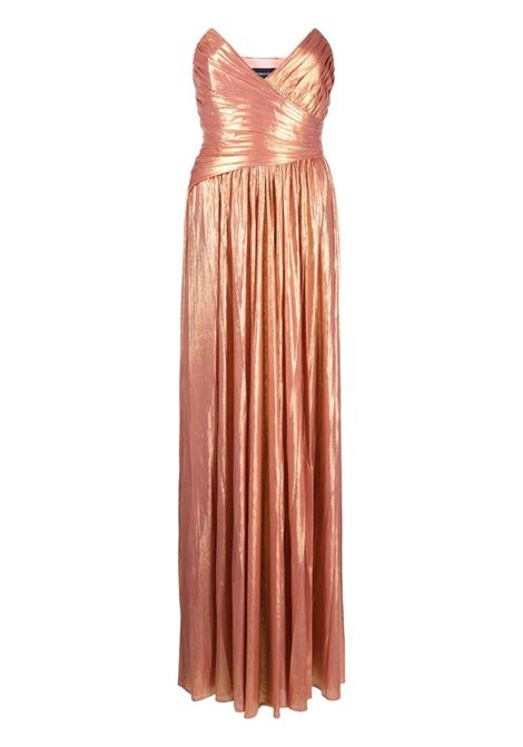 Peach gold Walford strapless gown dress - women  RETROFETE | FW225722PCHGD