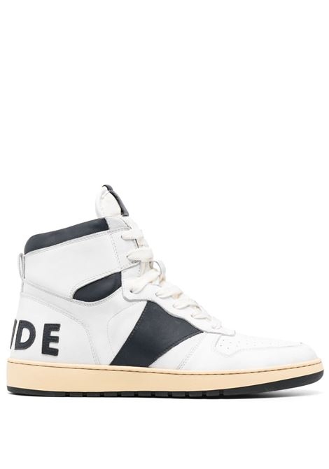 White and black Rhecess high-top sneakers - men RHUDE | RHPF23FO084890128