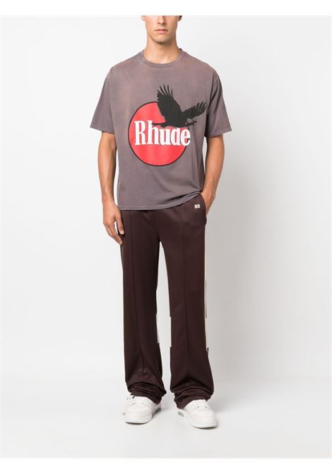 T-shirt con stampa in grigio - uomo RHUDE | RHPF23TT040126751675
