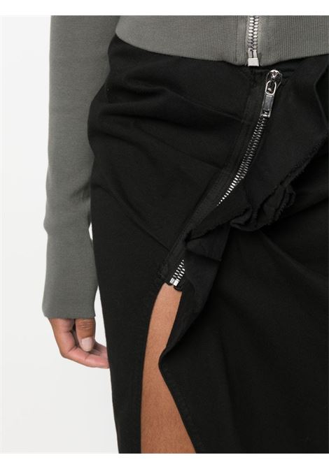 Black zip-detail pencil skirt - women RICK OWENS DRKSHDW | DS02C5341RIG09