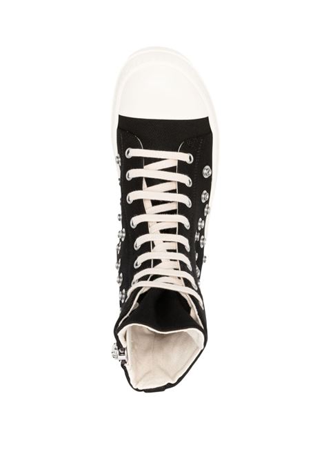 White and black Luxor eyelet-detailed high-top sneakers - women RICK OWENS DRKSHDW | DS02C5800DOES2911