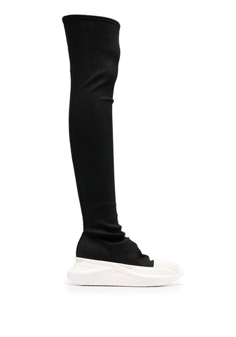 Sneakers alla coscia Abstract in bianco e nero - donna RICK OWENS DRKSHDW | DS02C5841SBB911