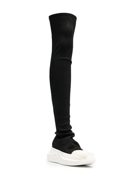 Sneakers alla coscia Abstract in bianco e nero - donna RICK OWENS DRKSHDW | DS02C5841SBB911