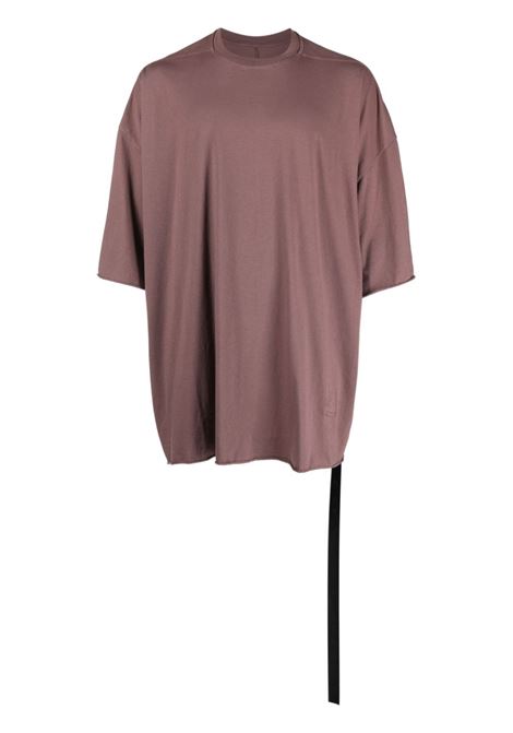 T-shirt girocollo in rosa - uomo RICK OWENS DRKSHDW | DU02C5259RN43