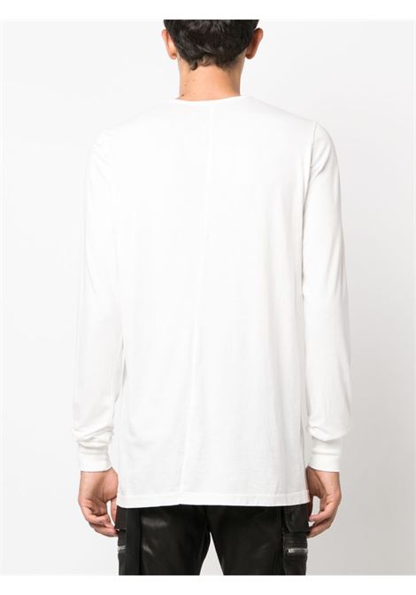 T-shirt con coulisse in bianco - uomo RICK OWENS DRKSHDW | DU02C5260RN11
