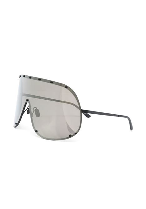 Black oversize mask sunglasses - unisex RICK OWENS | RG0000006GBLKG0902