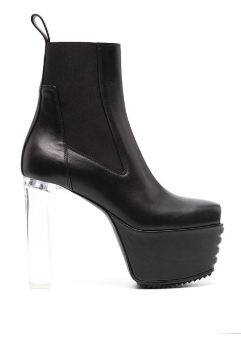 Black 160mm  heeled boot - women RICK OWENS | RO02C1845LGE090