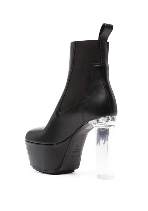 Black 160mm  heeled boot - women RICK OWENS | RO02C1845LGE090