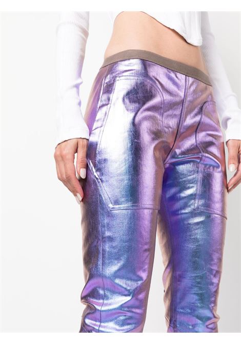 Pantaloni skinny con effetto iridescente in viola - donna RICK OWENS | RP02C1319SLQA76