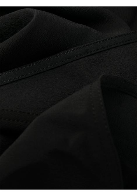 Black plunging V-neck draped maxi dress - women  RICK OWENS | RP02C1575CC09