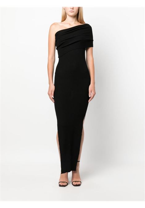 Black one-shoulder maxi dress - women RICK OWENS | RP02C1627RIBM09