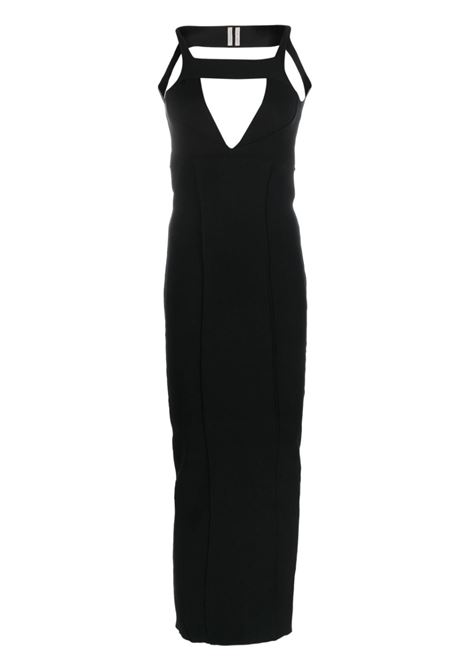 Black cut-out sleeveless maxi dress - women RICK OWENS | RP02C1689KST09