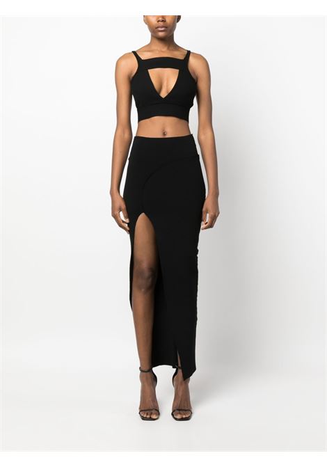 Black Theresa panelled midi skirt - women RICK OWENS | RP02C1696KST09