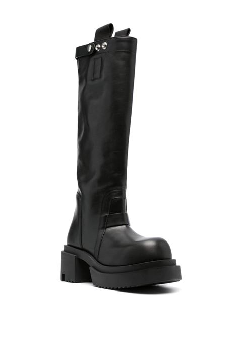 Black 80mm polished-leather knee-high boots - women RICK OWENS | RP02C1839LCG09