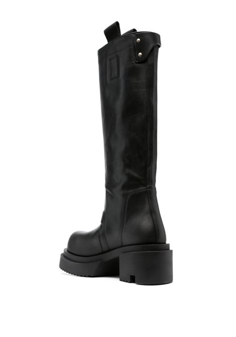 Black 80mm polished-leather knee-high boots - women RICK OWENS | RP02C1839LCG09