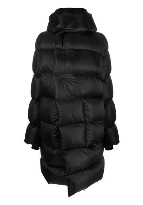 Black quilted hooded jacket - women RICK OWENS | RP02C1916NPD309