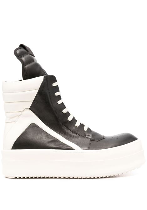 White and black Mega Bumper Geobasket sneakers - men RICK OWENS | RR02C7868LOO911