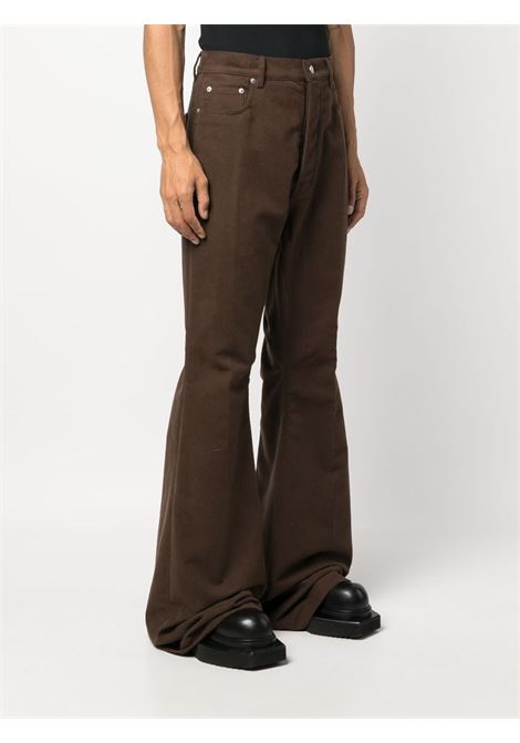 Pantaloni svasati in marrone - uomo RICK OWENS | RU02C7335TB04