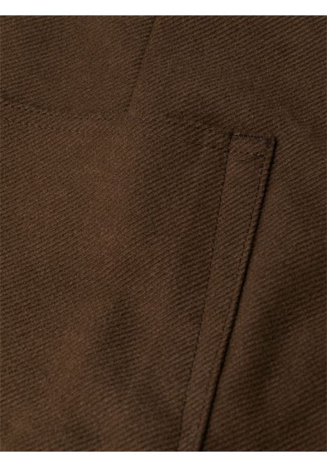 Brown button-up flared trousers - men RICK OWENS | RU02C7335TB04
