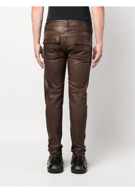 Pantaloni skinny in marrone - uomo RICK OWENS | RU02C7393LNV04