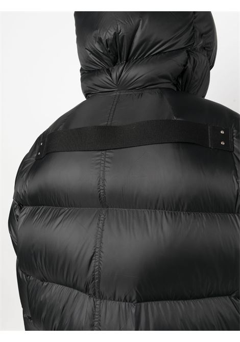 Black oversized hooded padded coat - men RICK OWENS | RU02C7998NPD309