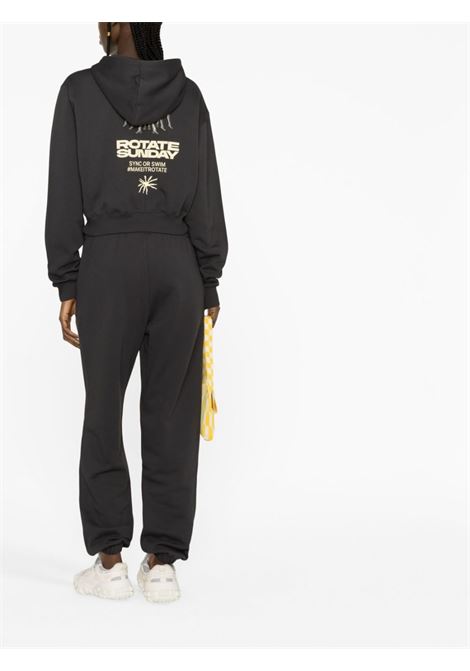 Black logo-print sweatshirt - women ROTATE SUNDAY | 7000071959194205