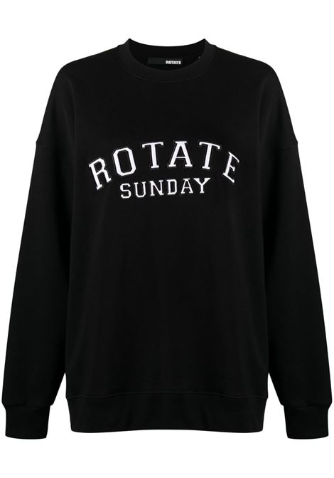 Black logo-print sweatshirt - women ROTATE SUNDAY | 7001251001000