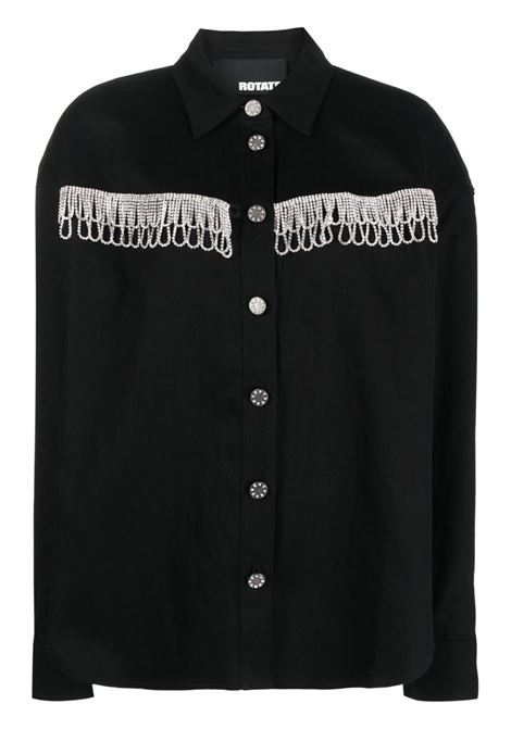 Camicia con decorazione in nero - donna ROTATE | 1010141001000