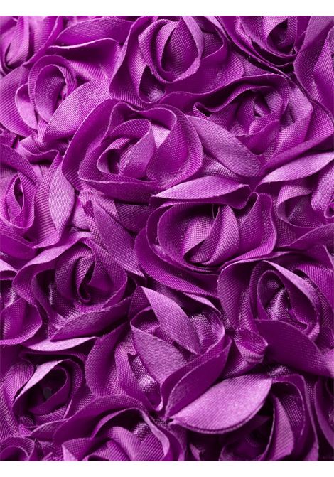 Abito corto a fiori senza spalline in viola - donna ROTATE | 1111302066183250