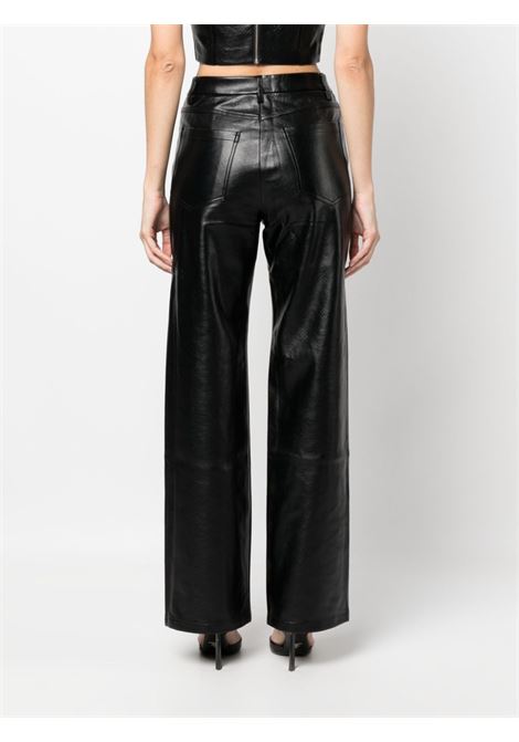Pantaloni a gamba ampia in nero - donna ROTATE | 1120791001000