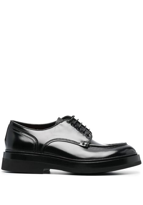 Black 40mm derby shoes - men SANTONI | MCAF18366JW6SNOVN01