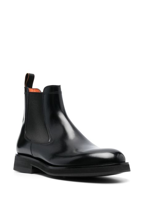 Black 35mm polished Chelsea boots - men SANTONI | MCCN17819JW2BPWEN01