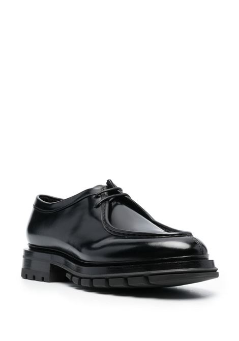 Black emlyn derby shoes - men  SANTONI | MCCO17743MM7HVVDN01