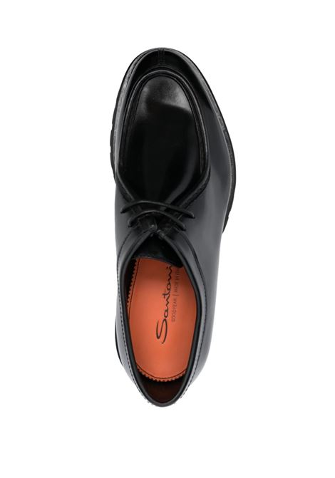 Black emlyn derby shoes - men  SANTONI | MCCO17743MM7HVVDN01