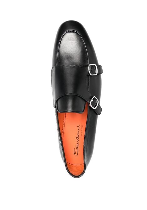 Black monk shoes - men SANTONI | MCNC16055LA3BMCGN01