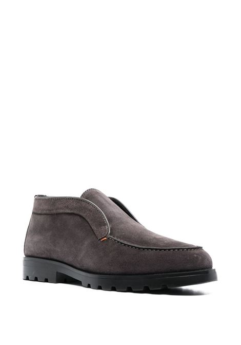 Grey  almond-toe loafers - men SANTONI | MGDC17823NEOASEYG76