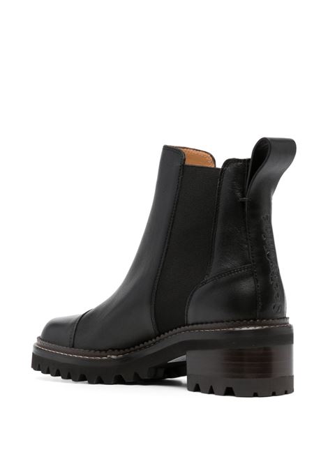 Black Mallory 60mm Chelsea boots - women SEE BY CHLOÉ | SB33082ALUXOR999
